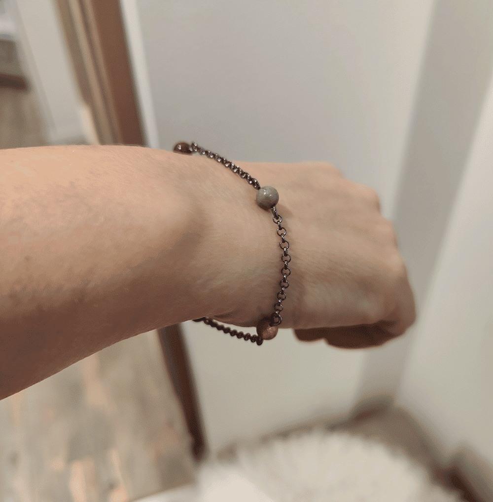 STRAND (Meeresstrand) Armband (Erbsenkette)